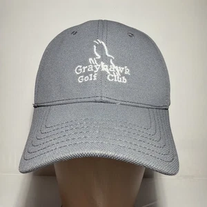 Gorra de club de golf Grayhawk Scottsdale AZ gris bordada Hawk MD/LG - Imagen 1 de 7