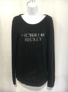 Victoria's Secret Sudadera Manga Larga Camiseta Negra Talla XS - Imagen 1 de 8