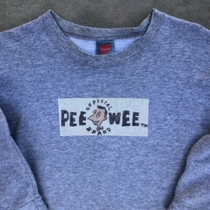 Vtg Pee Wee Herman Official Brand Box Logo Graphic Sweatshirt - Hanes tag - Picture 1 of 13
