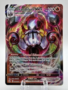 Chandelure VMAX 040/264 Fusion Strike Holo Ultra Rare Pokemon TCG Near Mint! - Picture 1 of 2