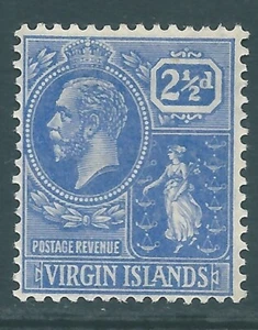 BRITISH VIRGIN ISLANDS 1921 George V mint 2.5d SG95 - Picture 1 of 2