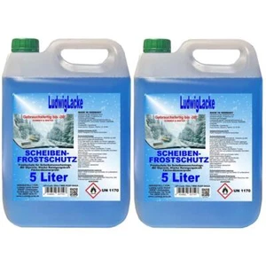 Antigelo Per Vetri 2X 5 Litri Tanica -30°C Pronto All'Uso Ludwiglacke - Foto 1 di 1