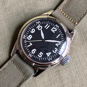 1943 Elgin A-11 Grade 539 16 Jewels US Military WWII Wristwatch - Mint - Picture 1 of 11