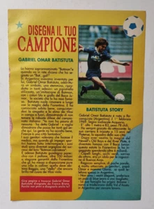 Clipping Gabriel Omar Batistuta Franco Bruna Fiorentina Intervista 1991 (T2) - Picture 1 of 2