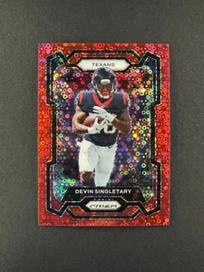 Devin Singletary 2023 Panini Prizm No Huddle Red /70 #119 Texans - Picture 1 of 2