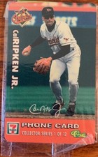 1996 Classic/7 Eleven Cal Ripken Jr. Phone Card Unopened Orioles Free Shipping
