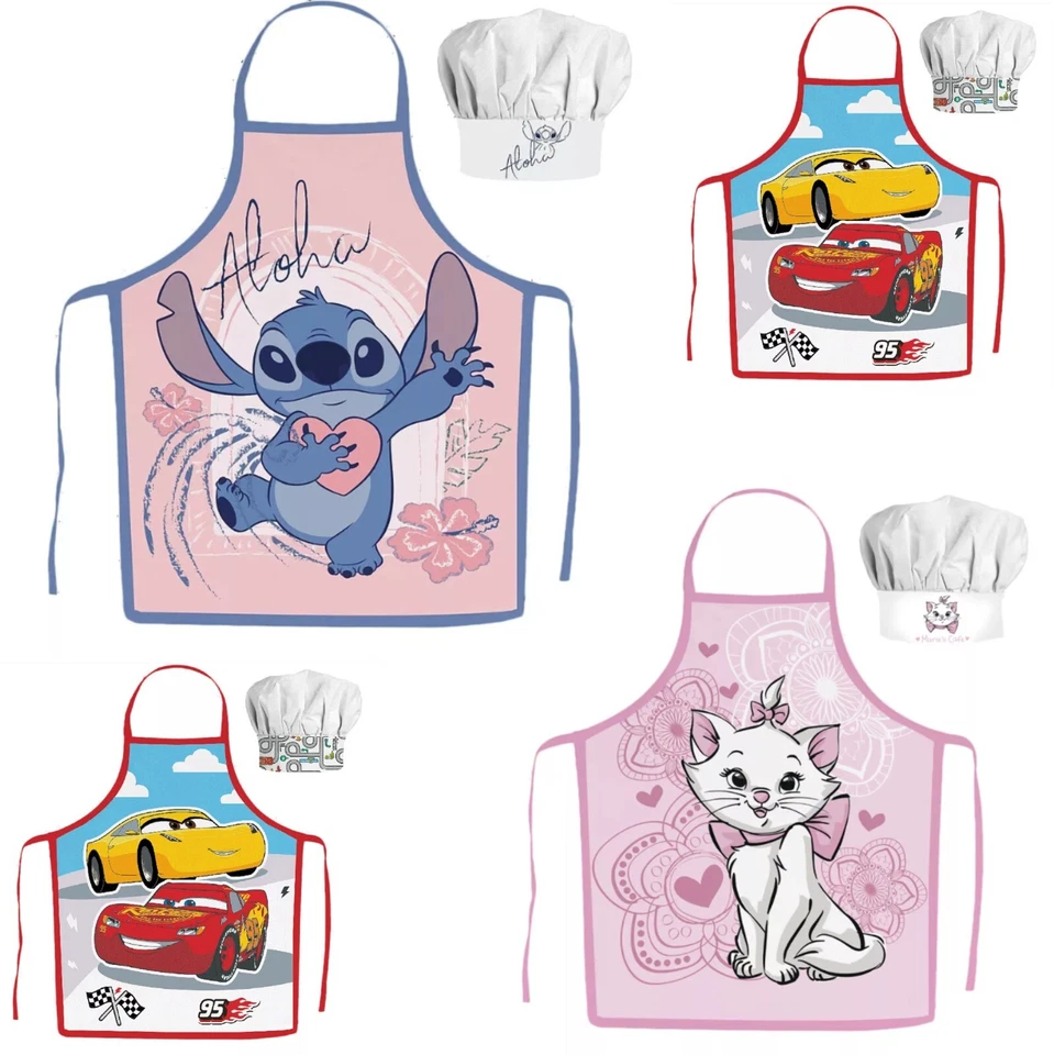 Disney Bambini Grembiule da Cucina Set Grembiule Torna 2 Pezzi Grembiule Tempo - Immagine 1 di 1