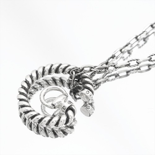 Collana Gucci Uomo e Donna Ciondolo Cavallo G Argento Ag925 Autentica