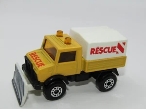 Matchbox Superfast No 48 Unimog Yellow Very Rare WHITE SHOVEL Mint UB - Picture 1 of 4