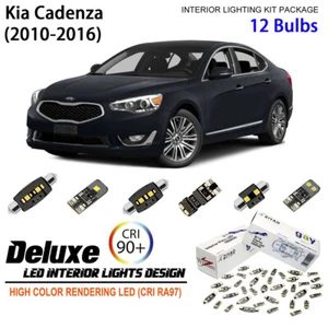 LED Interior Light Kit for Kia Cadenza 2010-2016 + License Plate Light Bulbs - Picture 1 of 8