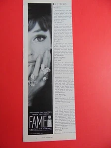 1963 FAME Parfum De Corday anything can happen wearing it photo art print ad - Picture 1 of 1