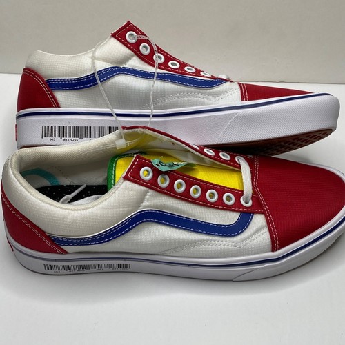 Sneakers eBay Vans colore primario rosso blu giallo eBay da uomo taglia 9 5 donna 11