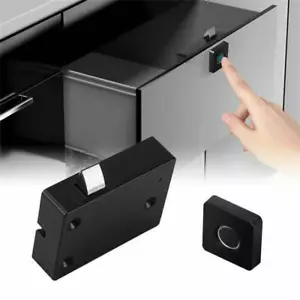 Smart Fingerprint Lock Anti-theft Cabinet Keyless for Drawer Box Home & Office R - Picture 1 of 11