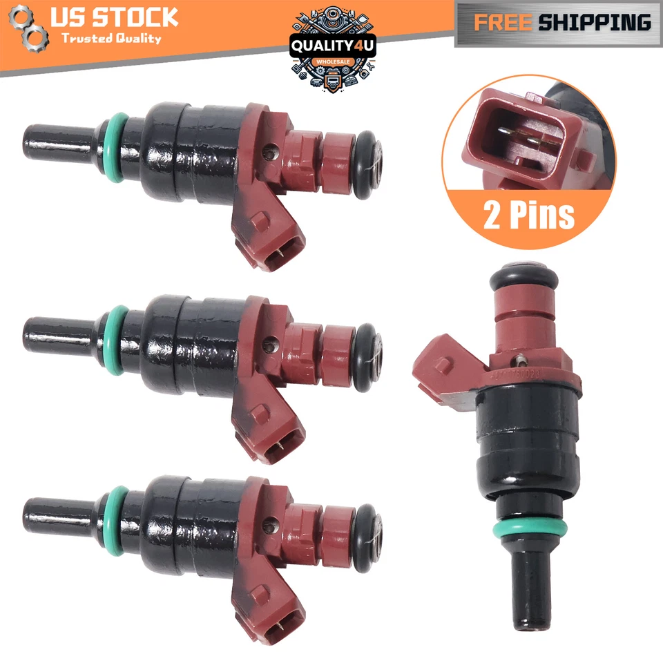 New 4x Fuel Injector Fit For 2003-2005 Mercedes Benz C230 1.8L A2710780023 Foto 1 de 4