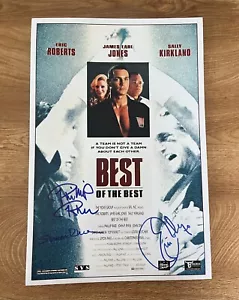* BEST OF THE BEST * signed 12x18 poster * ERIC ROBERTS, SIMON & PHILLIP RHEE * - Picture 1 of 5