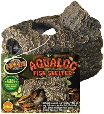 ZOO MED AQUALOG REFUGIO PARA PECES - PEQUEÑO - TRITÓN - RANA - ESCONDITE BETTA Foto 1 de 2