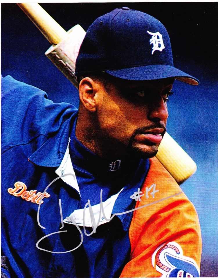 Foto a color firmada por Tony Clark 8x10 de los Tigres de Detroit  Foto 1 de 1