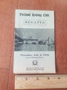 1901 Portland Rowing Club Regatta Program - Picture 1 of 3