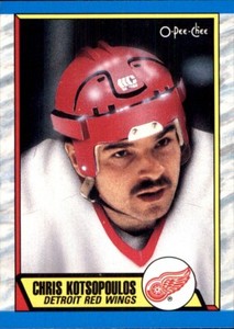 1989-90 O-Pee-Chee Canada #279 Chris Kotsopoulos DETROIT RED WINGS