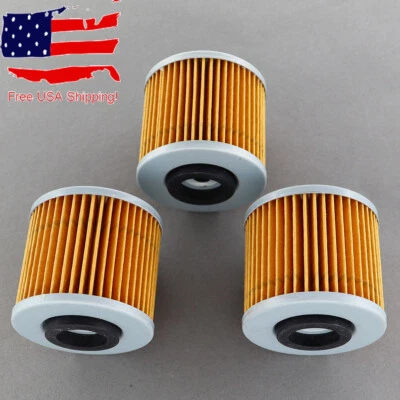 Filtro de óleo 3x para YAMAHA XV400 XVS400 XVS650 V STAR XV535 VIRAGO - Imagem 1 de 4