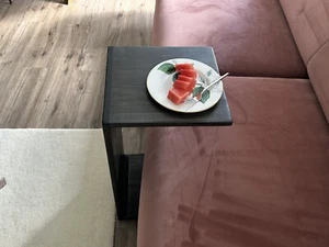 Handmade Wooden Sofa C Table, Sofa Side Table, Sofa Arm Rest Table , Side Table - Picture 1 of 7