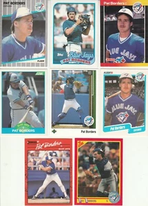 Huge 40 + PAT BORDERS different card lot 5 RC 1989 - 1995 all Blue Jays - Picture 1 of 5