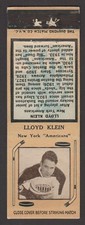 1934-35  DIAMOND MATCHBOOKS TYPE 1  LLOYD KLEIN   INV A3172