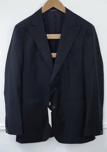 Men Suitsupply Blazer Havana Peak Jetted Pure Wool S110 Size EU54 UK/US44 - Picture 1 of 8