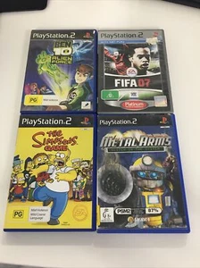 4 Game Bundle For PS2 Simpsons - Picture 1 of 9