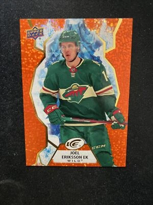21-22 UD ICE Hockey Orange Parallel 1:18 59 Joel Eriksson Ek - Image 1 of 2