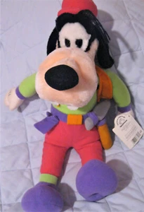 Vintage Applause Goofy Handyman Large Plush 20 Inch Pink Green Orange - Picture 1 of 12