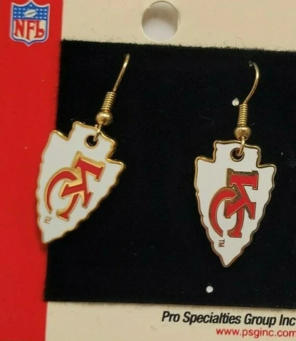 NFL Kansas City Chiefs Team Earrings, NEW (Logo) Cover