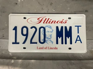 ILLINOIS LICENSE PLATE TRAILER 1920 MM TA - Picture 1 of 1