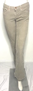 Pantalones para mujer Big Star Mia beige pana corte bota talla 28R - tiro bajo, 5 bolsillos - Imagen 1 de 7