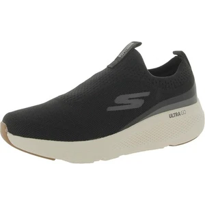 Skechers Mens Go Run Elevate B/W Slip-On Sneakers Shoes 9 Medium (D) BHFO 6713 - Picture 1 of 5