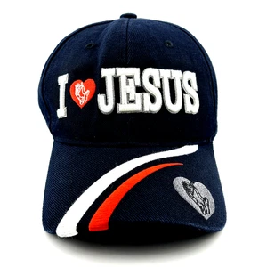 Adult I LOVE JESUS CAP Black - OSFM - Adjustable - Picture 1 of 6