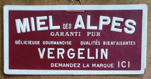 Carton publicitaire d'époque Miel des Alpes - Vergelin /RSC178 - Imagen 1 de 1