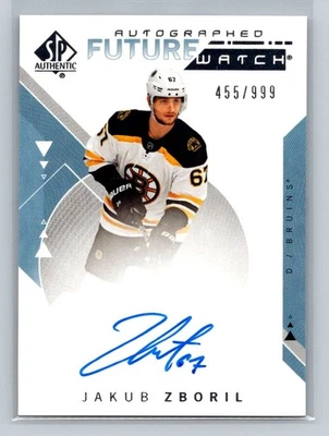 2018-19 SP Authentic - Auto Future Watch Jakub Zboril #217 /999 (AU, RC) - Image 1 of 2