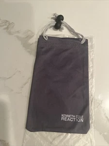 Kenneth Cole Reaction Gray Microfiber Sunglasses Bag Pouch Cleaning Cloth NEW!!! - Picture 1 of 3