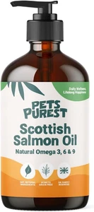 Pet Purest Olio Di Salmone Scozzese per Cani, Gatti, Animali Domestici 500Ml - P - Foto 1 di 12