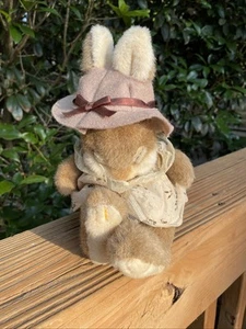 Vintage 1989 Creative Concepts Unlimited, Sleeping Bunny Rabbit W/ Hat And Dress - Picture 1 of 8