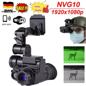 NVG10 Night Vision Goggles Monocular Green WIFI 1080p Tactical Helmet Hunting - Bild 1 von 14