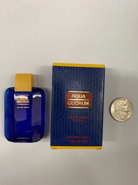 AQUA QUORUM de Antonio Puig para hombre 7 ml EDT Splash TALLA MINI Foto 1 de 1