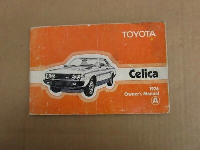 Toyota Celica 1976 manual del propietario literatura original Foto 1 de 4