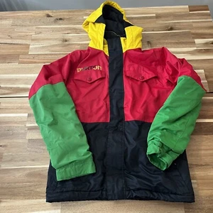 Burton Dryride Chittagong Colorblock Ski Jacket Boys Size L (14-16) Snowboarding - Picture 1 of 15