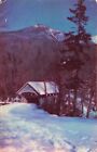 Franconia Notch NH New Hampshire, Covered Bridge &amp; Mt. Liberty, Vintage Postcard