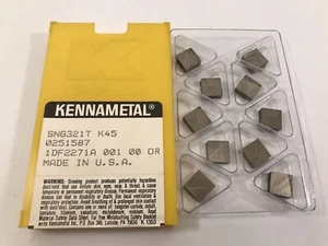 Kennametal Hartmetalleinsätze SNg321T K45 Stck 10 - Bild 1 von 3