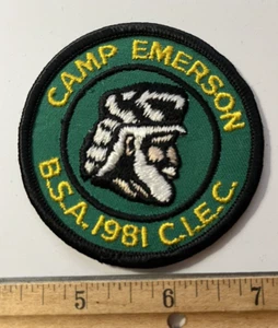 Boy Scouts of America ~ Camp Emerson ~ CIEC ~ 1981 Patch - Picture 1 of 2
