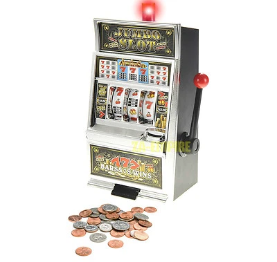 15" Jumbo Slot Machine Lucky Sevens Casino Coin Bank Winning Light & Sound - Image 1 of 4