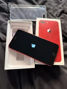 Apple iPhone 8 Plus-64 RED Unlocked RARE IOS 13.6.1- GRADE A+100% 🔋 FAST SHIP - Afbeelding 1 van 10